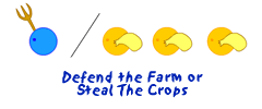 Defend The Farm Or Steal The Crops